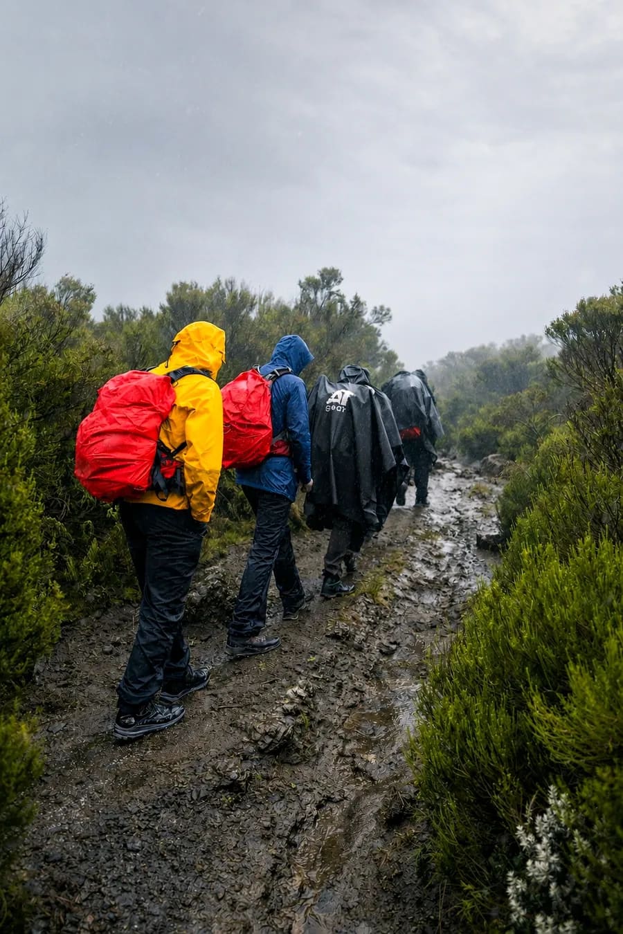 Five Worlds climate band on Kilimanjaro ascent: Heath & Moorland near 3,500 M